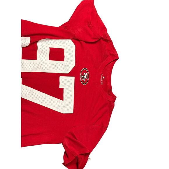 49ers Nick Bosa #97 Nike Dri-Fit Red T-Shirt Men's L Large San Fransisco - Picture 8 of 10